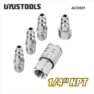 Kit de raccords pour compresseur, 5 pièces