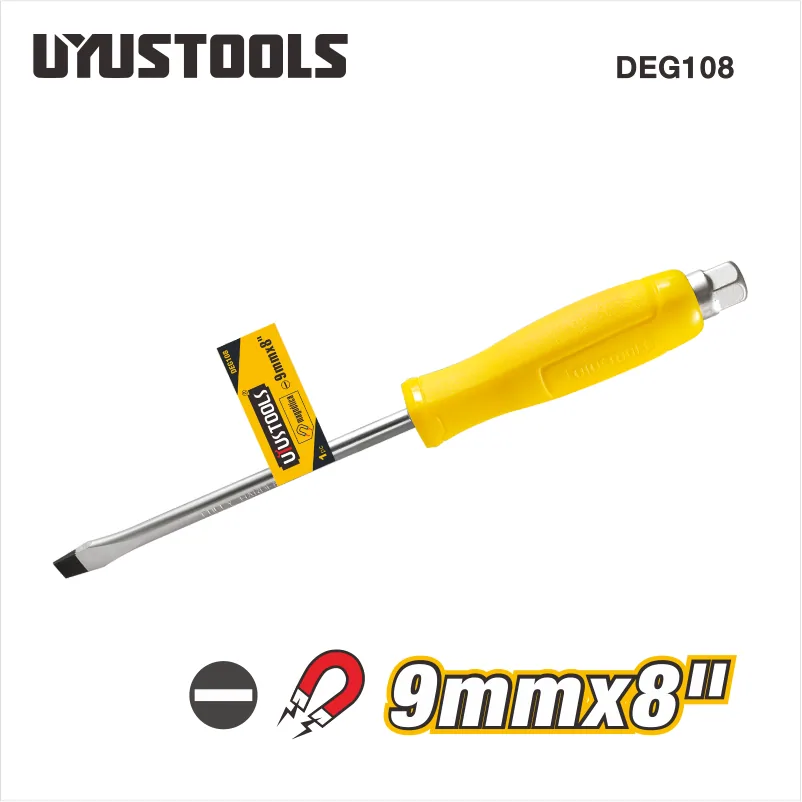 Tournevis plat à frapper 9 mm x 8″ DEG108