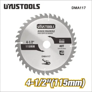 Lame de scie circulaire bois 115 mm, 40 dents
