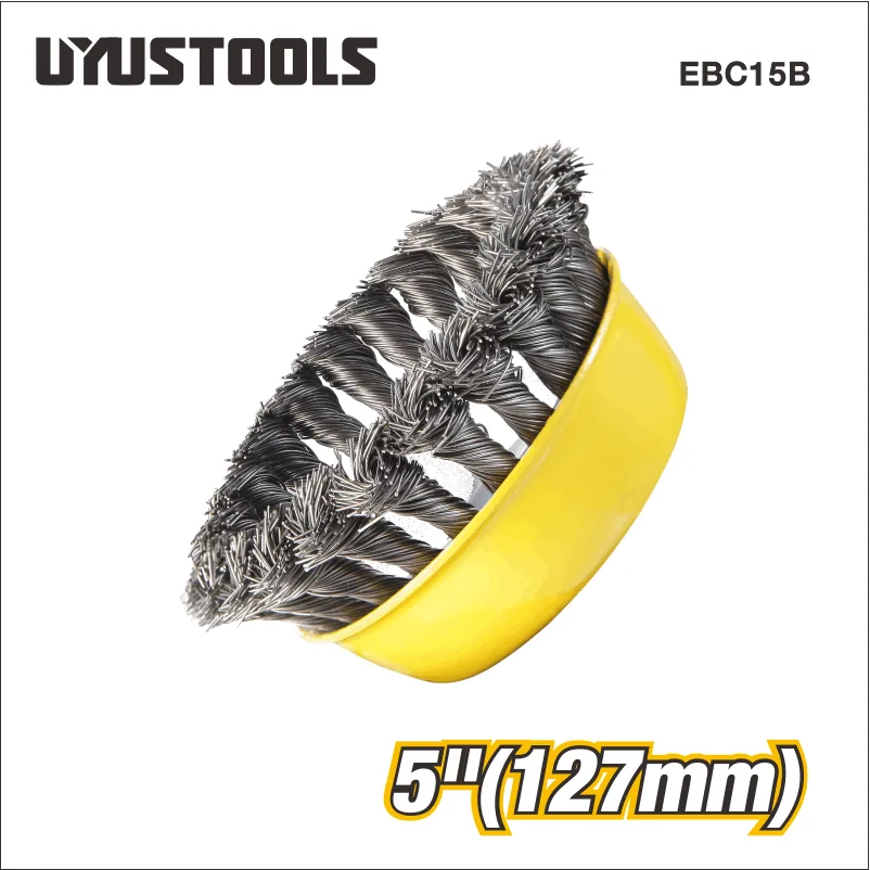 Brosse boisseau à fils torsadés 127 mm EBC15B