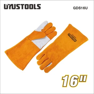 Gants de soudeur 16″ en croûte de cuir