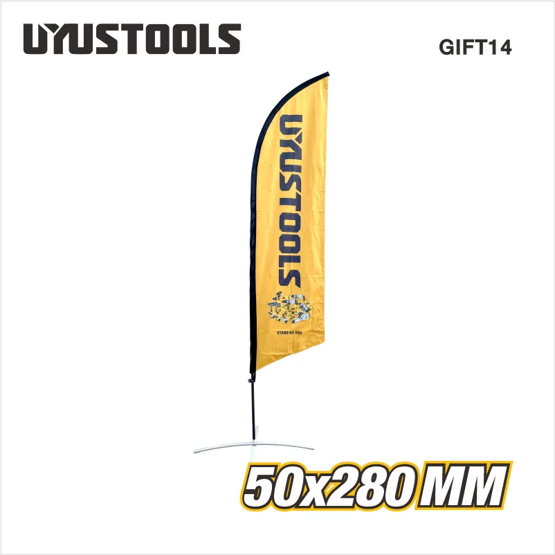 Drapeau publicitaire 280 x 50 cm GIFT14