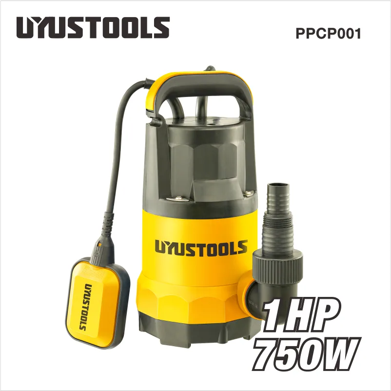 Pompe submersible eau claire 750 W, corps plastique PPCP001