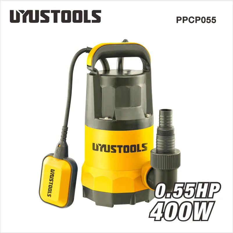Pompe submersible eau claire 400 W, corps plastique PPCP055