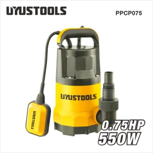 Pompe immergée eau claire 550 W, corps plastique