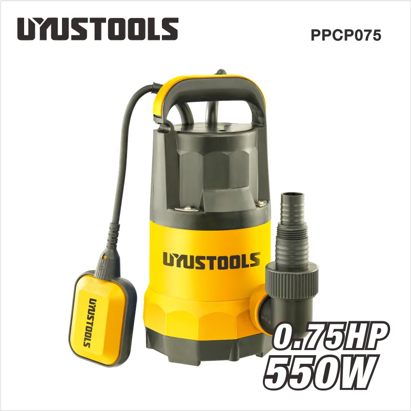 Pompe immergée eau claire 550 W, corps plastique PPCP075