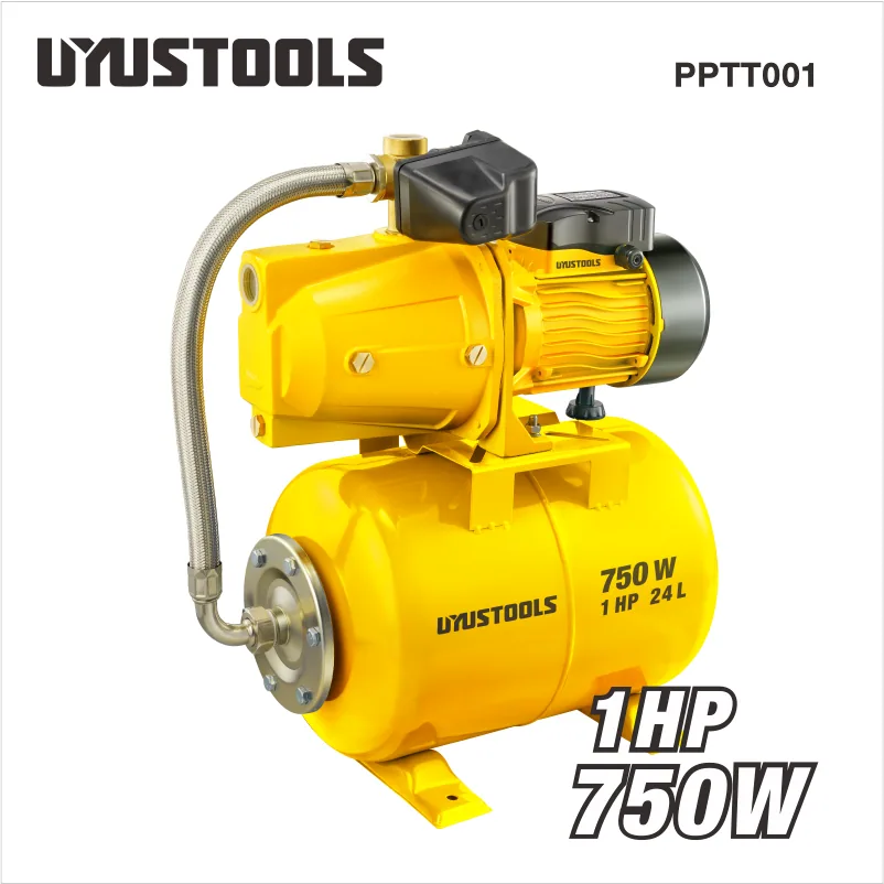 Pompe jet 750 W avec réservoir sous pression 24 L PPTT001