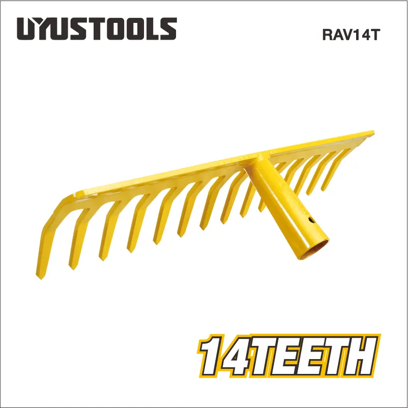 Tête de râteau en acier, 14 dents RAV14T