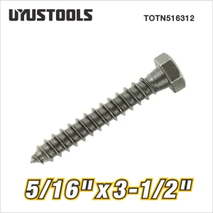 Tire-fond tête hexagonale 5/16″ x 3-1/2″